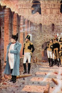 Napoleon Amid the Burning Ruins of Moscow by Vasili Vasilievich Vereshchagin